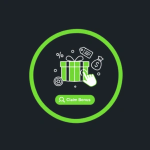 Icono de SlotBunny Casino que muestra una mano haciendo clic en una caja de regalo, simbolizando la acción de 'Solicitar Bono'.