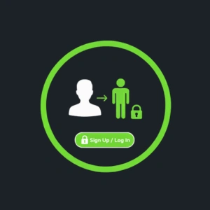 SlotBunny Casino sign-up or log-in icon with a secure lock symbol.