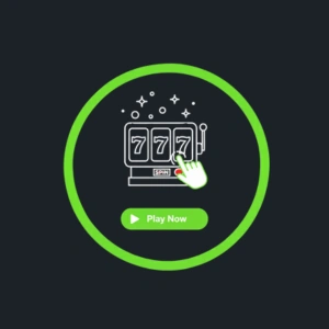 SlotBunny Casino icon showing a hand clicking on a 'Play Now' button with a slot machine featuring 7's.